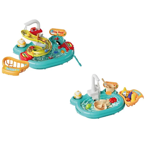 اسباب بازی سینک ظرفشویی و سرسره ماهی آبی Dream Play Pool 2 in 1_اسباب بازی